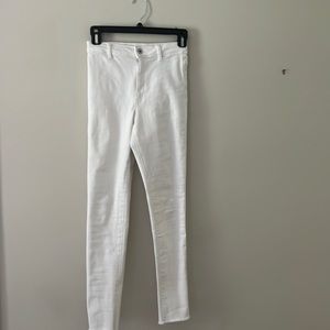 Zara white skinny jeans. White.